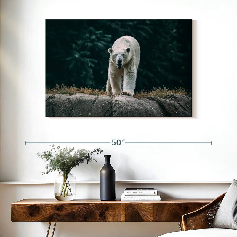 Brampt Angry Polar Bear, 26" H x 39" W