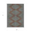 Tapis intérieur lavable à motif géométrique 9 pi x 12 pi brun