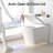 Smart Toilet With Automatic Lid Open/Close, Seat, Instant Warm Water Wash, Auto Flush, Remote & Foot Sensor Soft Lighting, Led Display, Triple Flush Mechanism, Infrared Care, Self-Cleaning Nozzle,