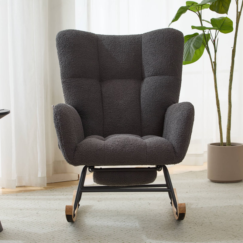 Chaise berçante Teddy, Gris