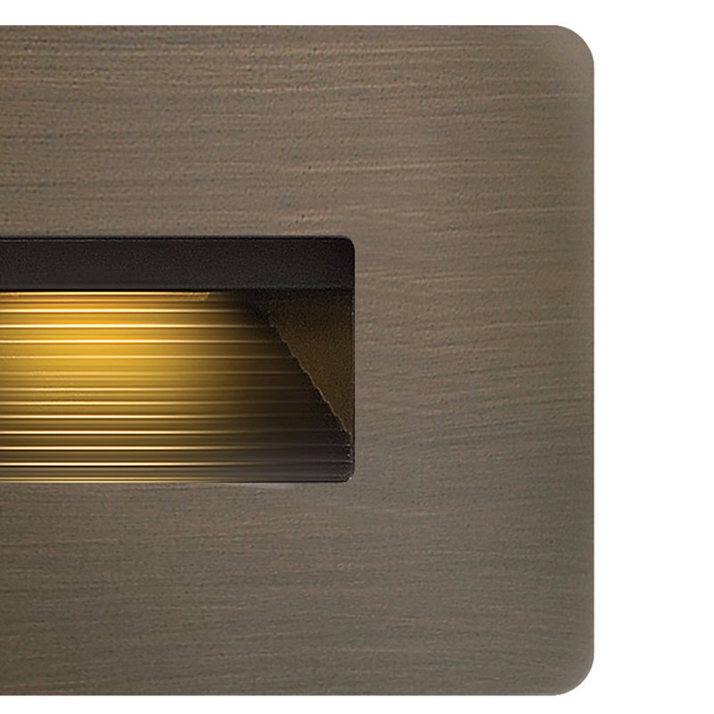 Luna Horizontal 120v 2700K Integrated LED Step Light, Matte Bronze