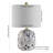Avari 19.25" Ivory/Navy Standard Lamp