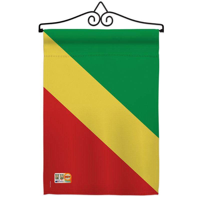 Impressions décoratives de polyester de 2 côtés 19 x 13 po  drapeau de jardin