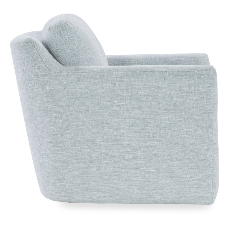 Margaritaville Upholstered Swivel Accent Chair, Polyester bleu, coton