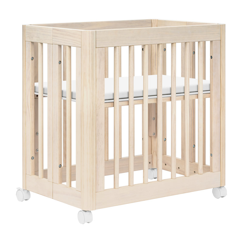 Yuzu 8-In-1 Convertible Crib With All-Stages Conversion Kits, Washed Natural 
