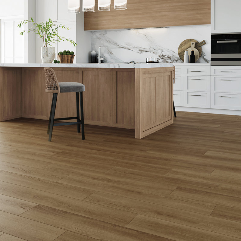  Planche de vinyle de luxe 5 mm 20 mil 7 po x 48 po Rising Sun, Tournesols 