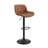 Almeida Swivel Upholstered Adjustable Height Bar & Counter Stool with Metal Frame-2069065127