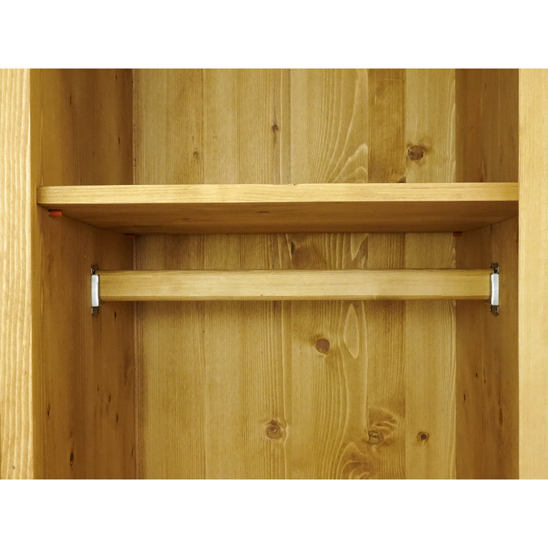 Ortez 2 Door Solid Wood Wardrobe