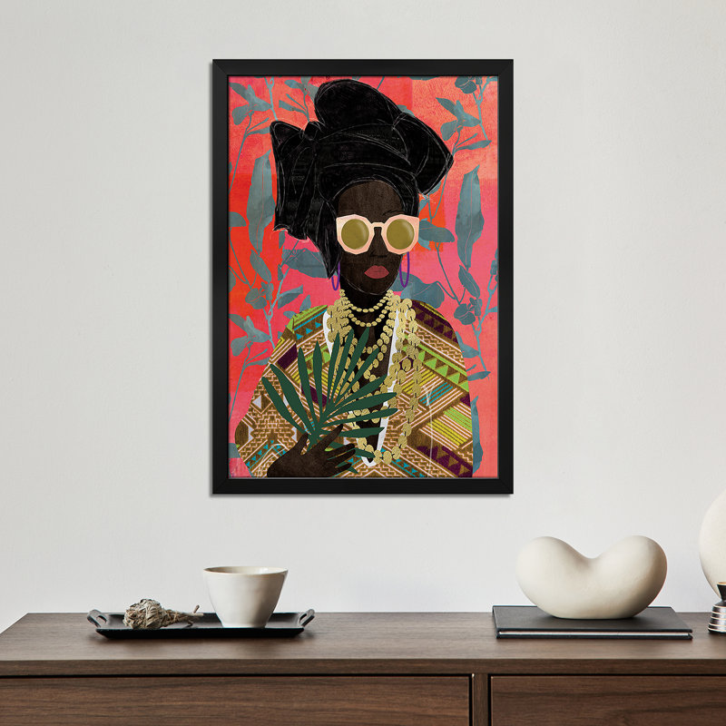 Modern Turban Woman I, affiche encadrée de qualité supérieure par Nikki Chu, H 32 po x l 24 po