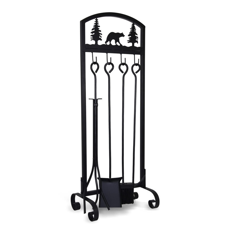 Fireplace Tools Set 5 Pieces with Stand