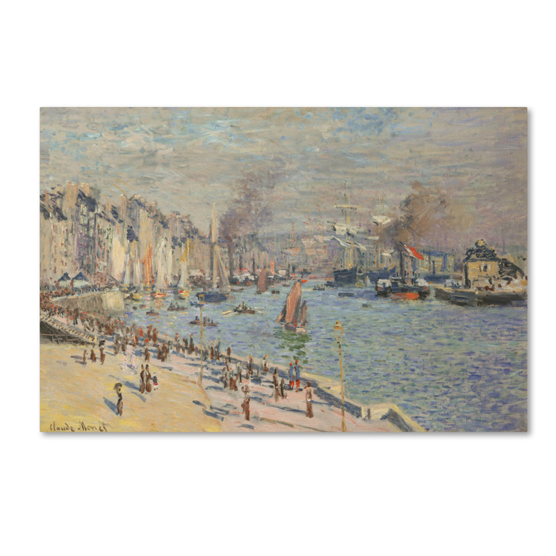 Port du Havre par Claude Monet - reproduction, H 12 po x l 19 po