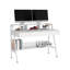 Bureau d'écriture avec tiroirs Edeltraud, bureau blanc-1319585552