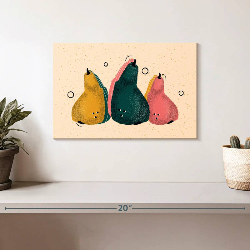 Yarlin Abstract Pears, 8" H x 12" W