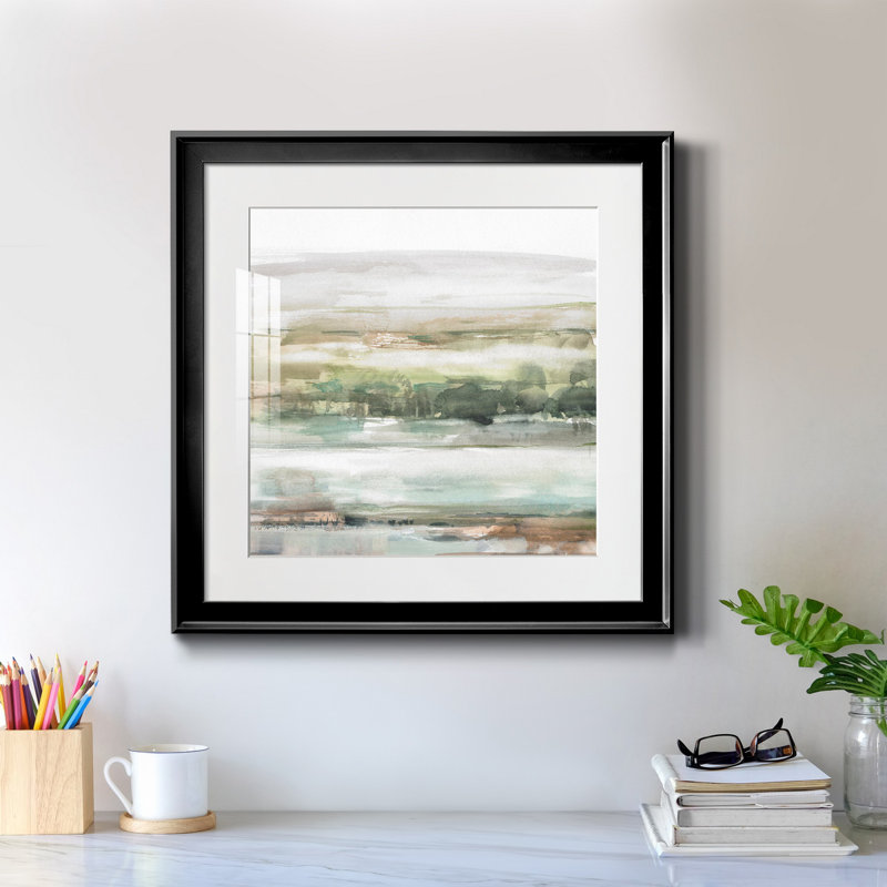 «Early Fall Flowers II», reproduction encadrée de qualité supérieure - prête à être accrochée, H 24 po x l 24 po x P 1 po