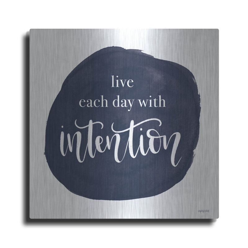 «Intention» par Imparfect Dust, art mural en métal Luxe, 36 po x 36 po, H 36 po x l 36 po