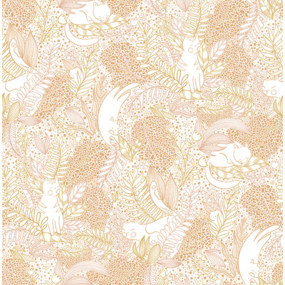 Chmielewski Botanical Gato 18' L x 20.5" W Peel and Stick Wallpaper Roll