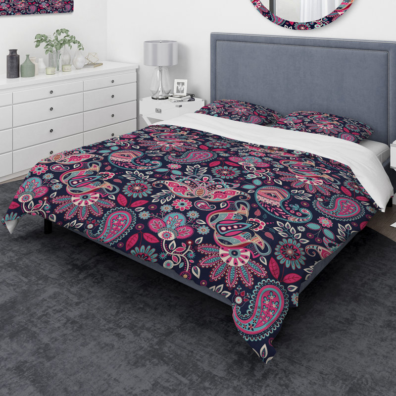 Ensemble de housse de couette Designart, Housse de couette très grand + 2 taies décoratives