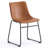 Anke Vegan Leather Dining Chairs, Brown-1017218200