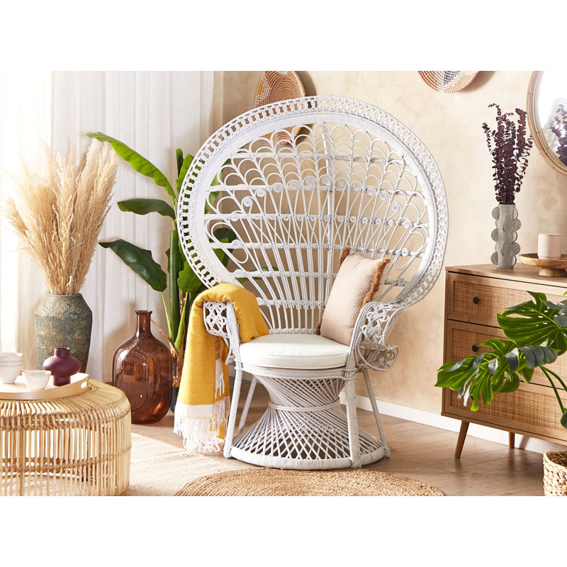 Marybeth Upholstered Armchair, White