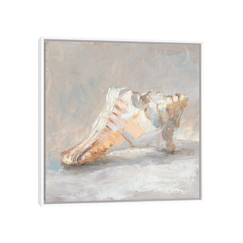 Reproduction d’art sur toile, "Impressionist Shell Study I" par Ethan Harper, Pas de tapis, H 26 po x l 26 po x P 1,5 po