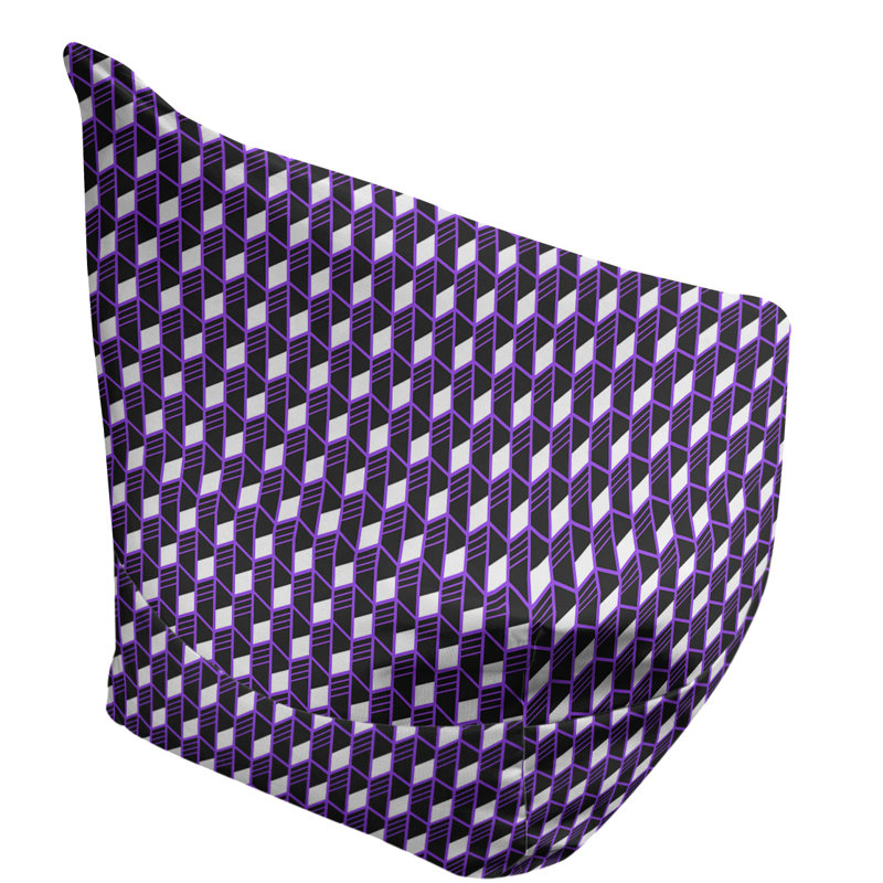 Petite chaise à sacs à billes & Leffel, H 120 po x l 31 po x P 60 po, Mauve, Rembourrage poly
