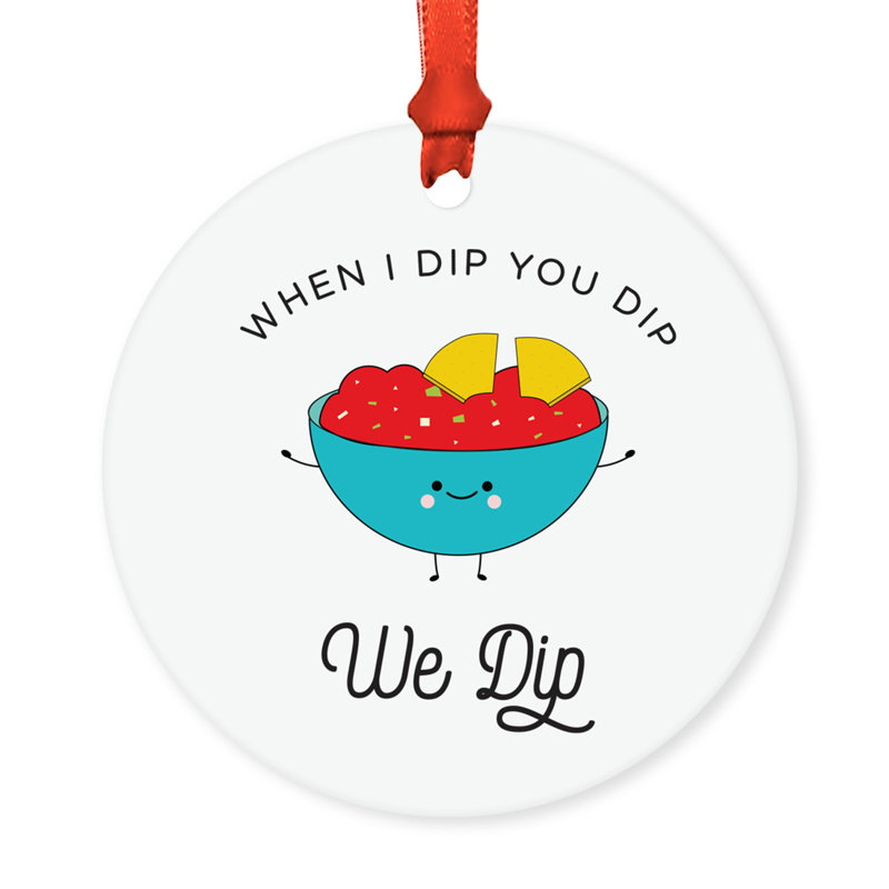 Ornement en forme de boule tortilla Funny Food pun