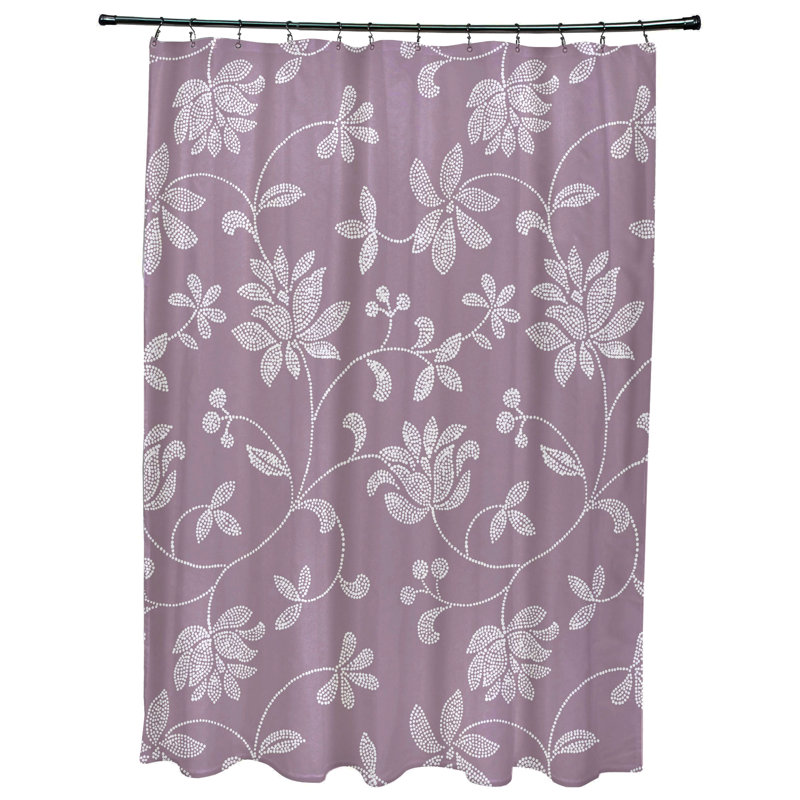 Rideau de douche simple Everill, Lavande