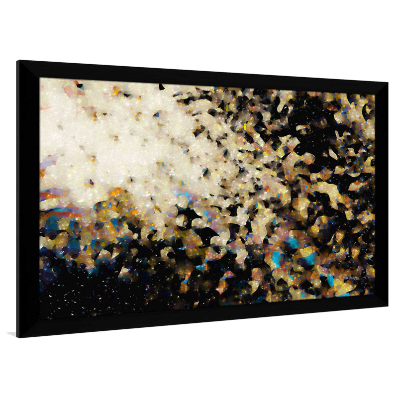 Philippiens 4: 6 «Be Anxious For Rien» par Mark Lawrence - reproduction, Cadre noir, H 33,5 po x l 49,5 po x P 1 po