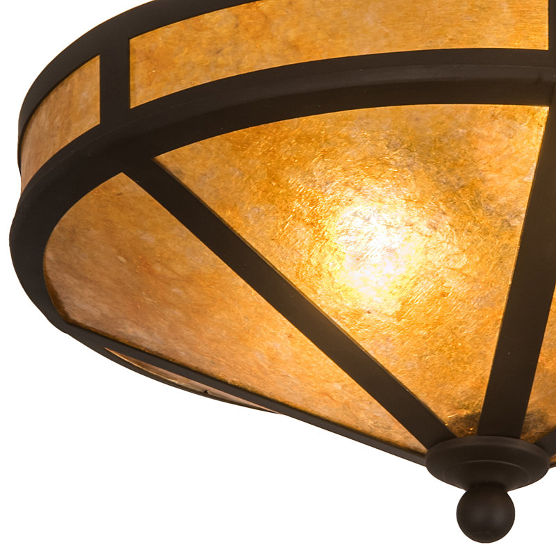 Yearby Glass Semi Flush Mount