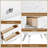 Klae Modern Vintage Solid Wood-Framed 2-Drawer Nightstand-854590292