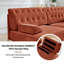 Canapé Chesterfield en velours doux avec motif touffeté et jupe à franges-307600317
