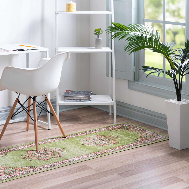Tapis vert de style oriental
