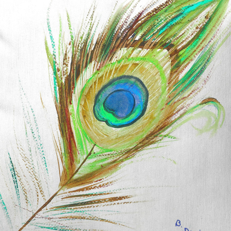 Coussin intérieur/extérieur Peacock Feather, Grand