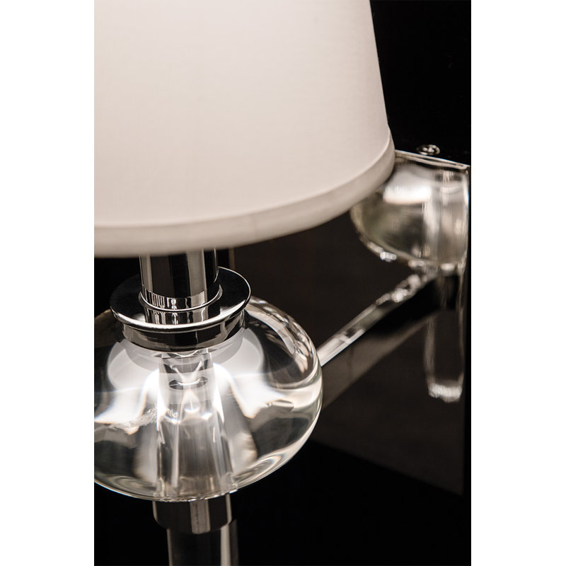 Luna 1 - Light Wallchiere, Polished Chrome