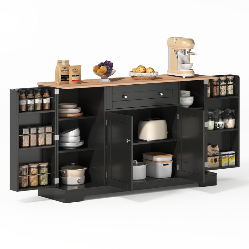 138cm Sideboard, Black