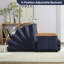Fauteuil inclinable convertible 2-en-1 avec accoudoirs en bois et poches latérales-1424496442