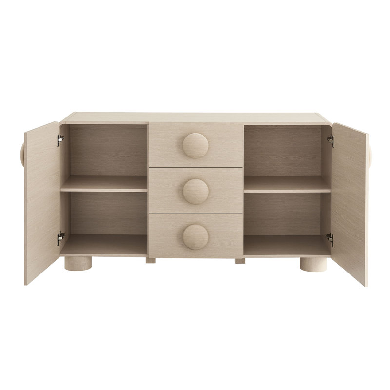 Buffet de rangement 57 po Sonnet, Frêne