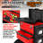 3-In-1 Stackable Tool Box With Wheels, Rolling Hand Case Tool Box Trolley Chest Cabinet With Drawer-1646070593