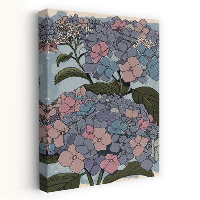 Soft Pastel Hydrangeas Delicate Elegant Serene Hydrangea Flower Nature Wall Art Print