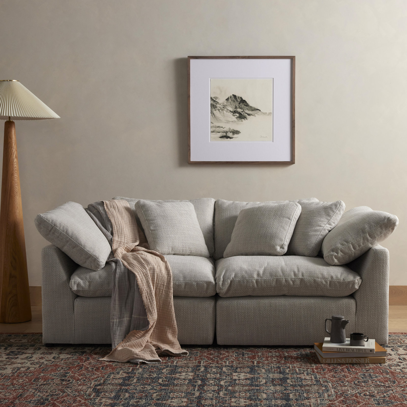 Bodie 83" Loveseat, Gibson Wheat Performance Weave