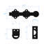 Heavy Duty Solid Brass Dutch Door Bolt-87332398-87332393