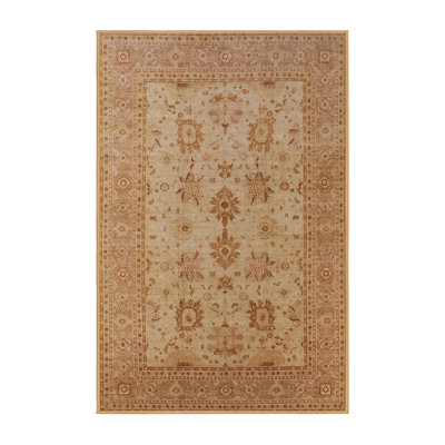 Tapis oriental orange / beige Dirayr