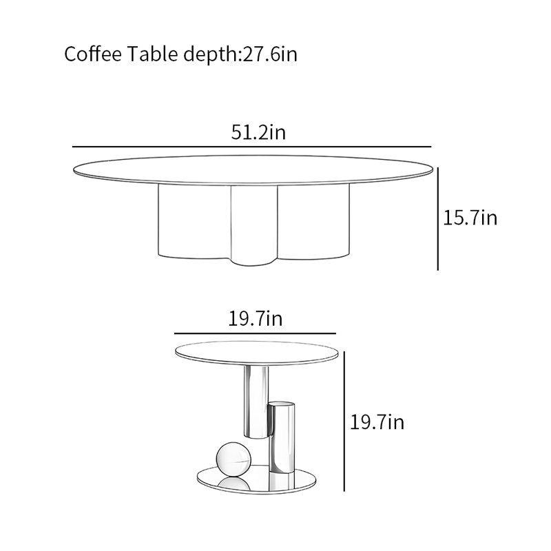 Light luxury modern simple coffee tables
