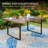 Maddlynn 6 - Person Patio Dining Set with Rectangular Table , Cushions Included