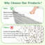 Repose-pieds rectangulaire avec repose-pieds rembourré en mousse