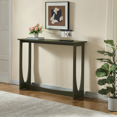 Wood Console Table, Entryway Sofa Table for Hallway, Living Room, or Behind Couch - Caviar