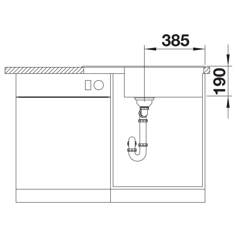 Zia Single Bowl Inset Kitchen Sink, Anthracite