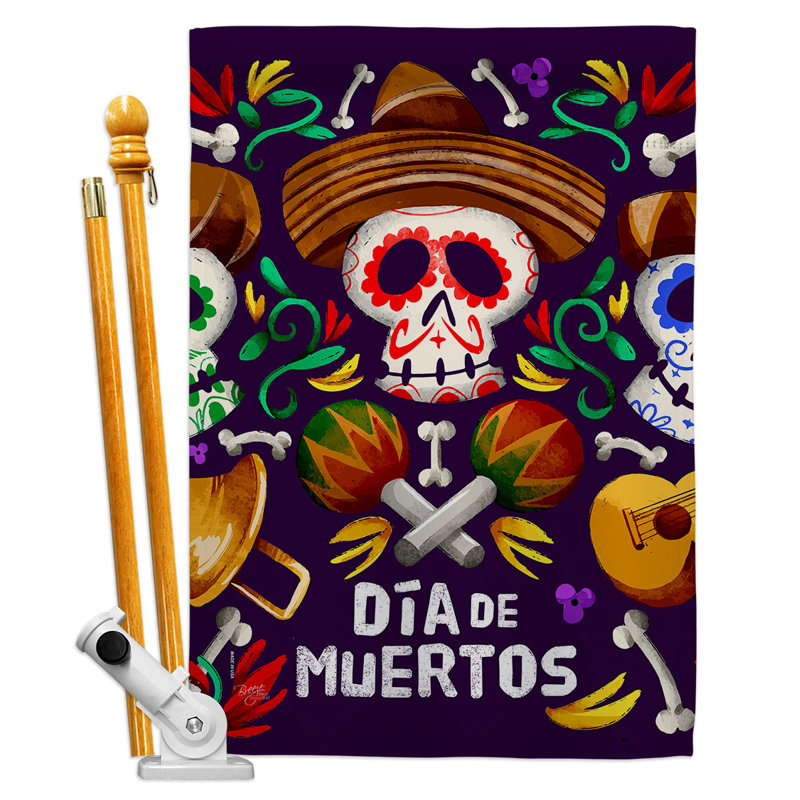Ensemble de drapeaux en polyester 2 côtés 40 x 28 po