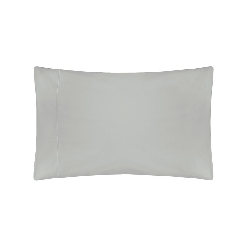 Cotton Solid Colour Duvet Cover Set with Pillowcases Included, Platinum, Double Duvet Cover + 2 Standard Pillowcases