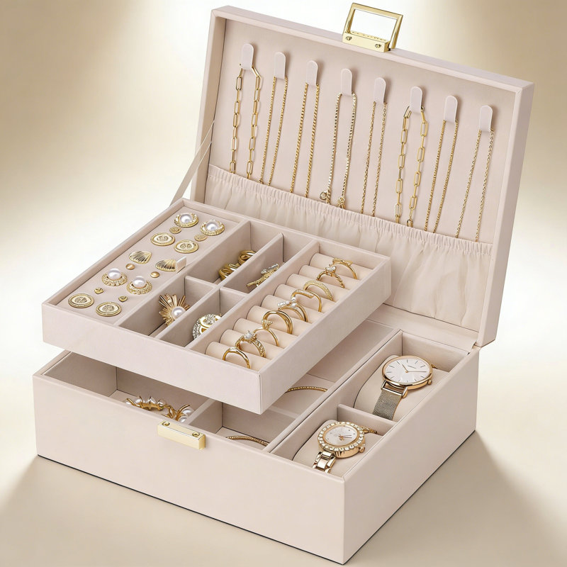 PU-leather Jewellery Box +